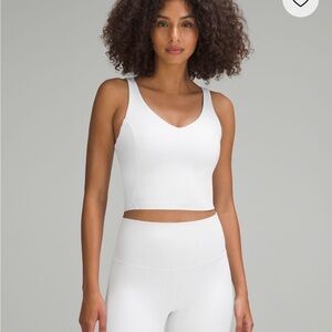 Lululemon Athletica White Tank Top